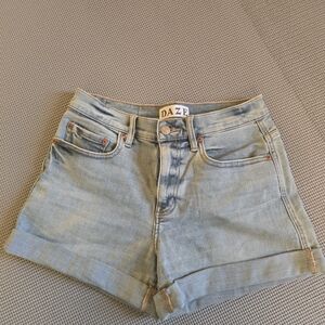 Daze Women's Denim Blue Jean Shorts